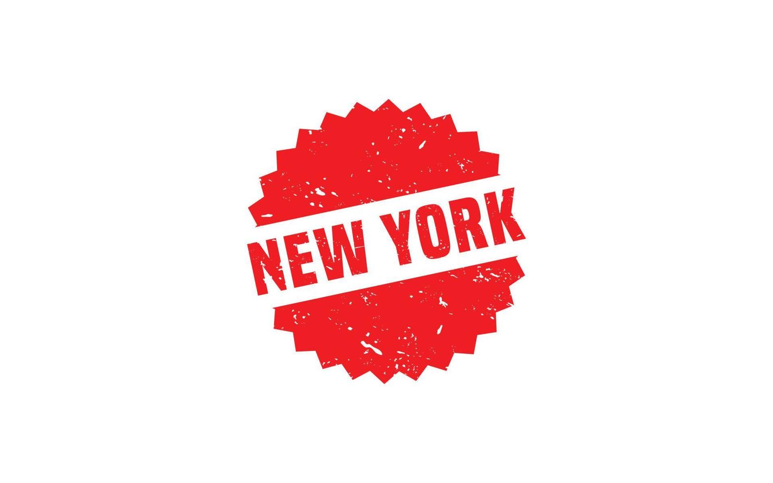 textura de sello de goma de nueva york con estilo grunge sobre fondo blanco vector