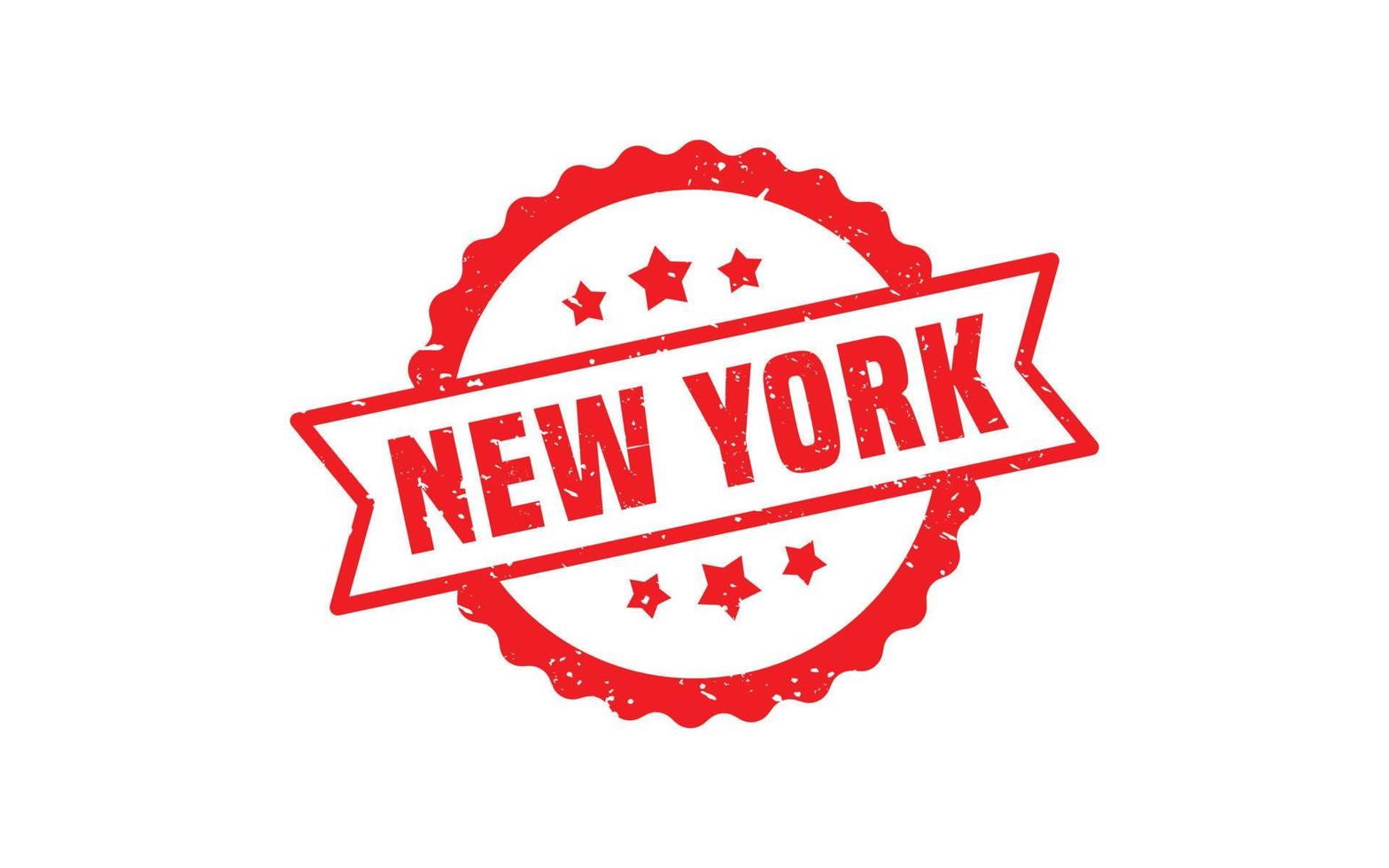 textura de sello de goma de nueva york con estilo grunge sobre fondo blanco vector