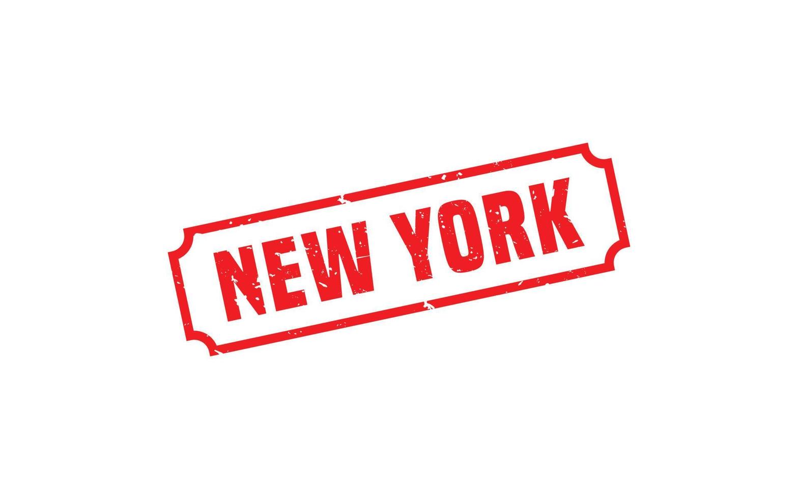 textura de sello de goma de nueva york con estilo grunge sobre fondo blanco vector