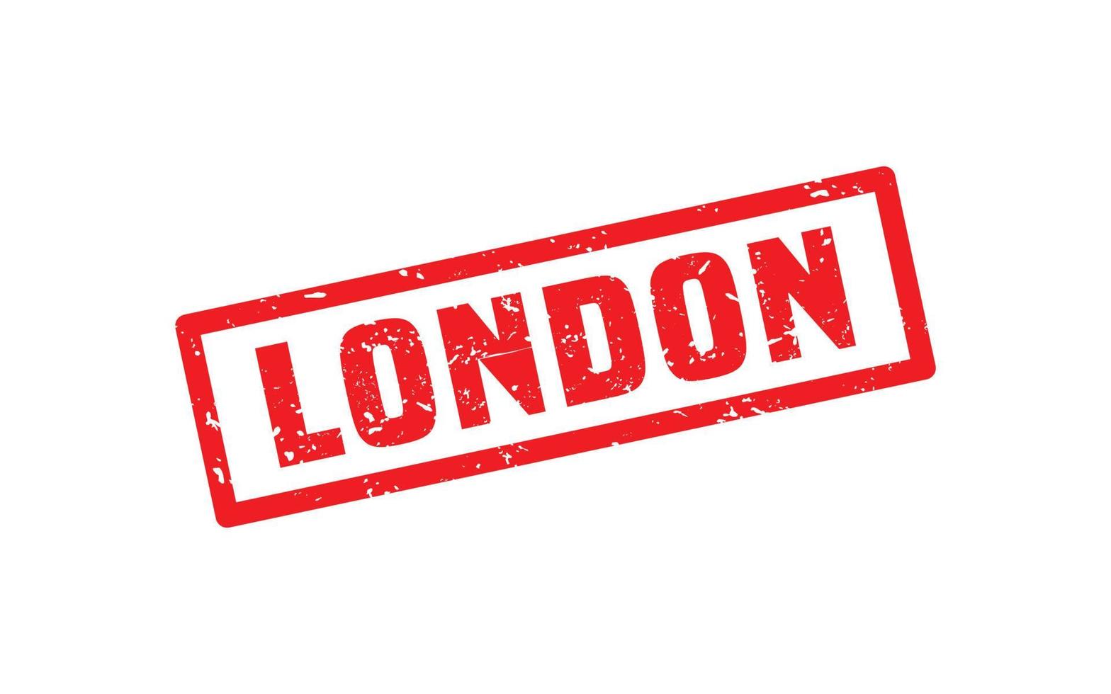 LONDON rubber stamp texture with grunge style on white background vector