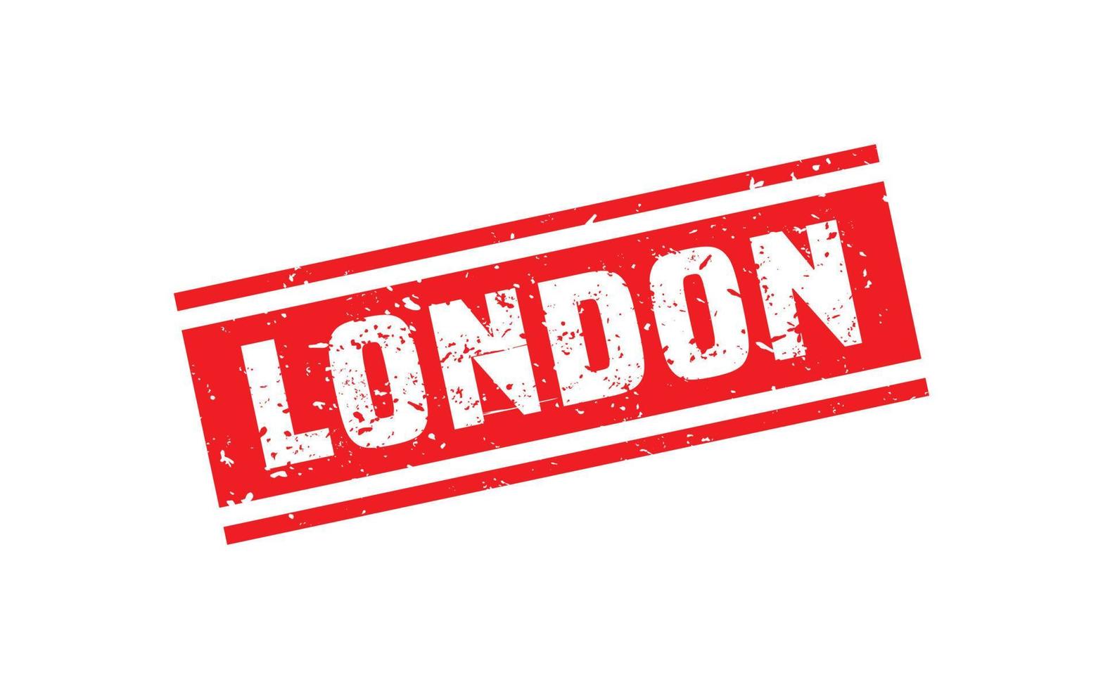 LONDON rubber stamp texture with grunge style on white background vector