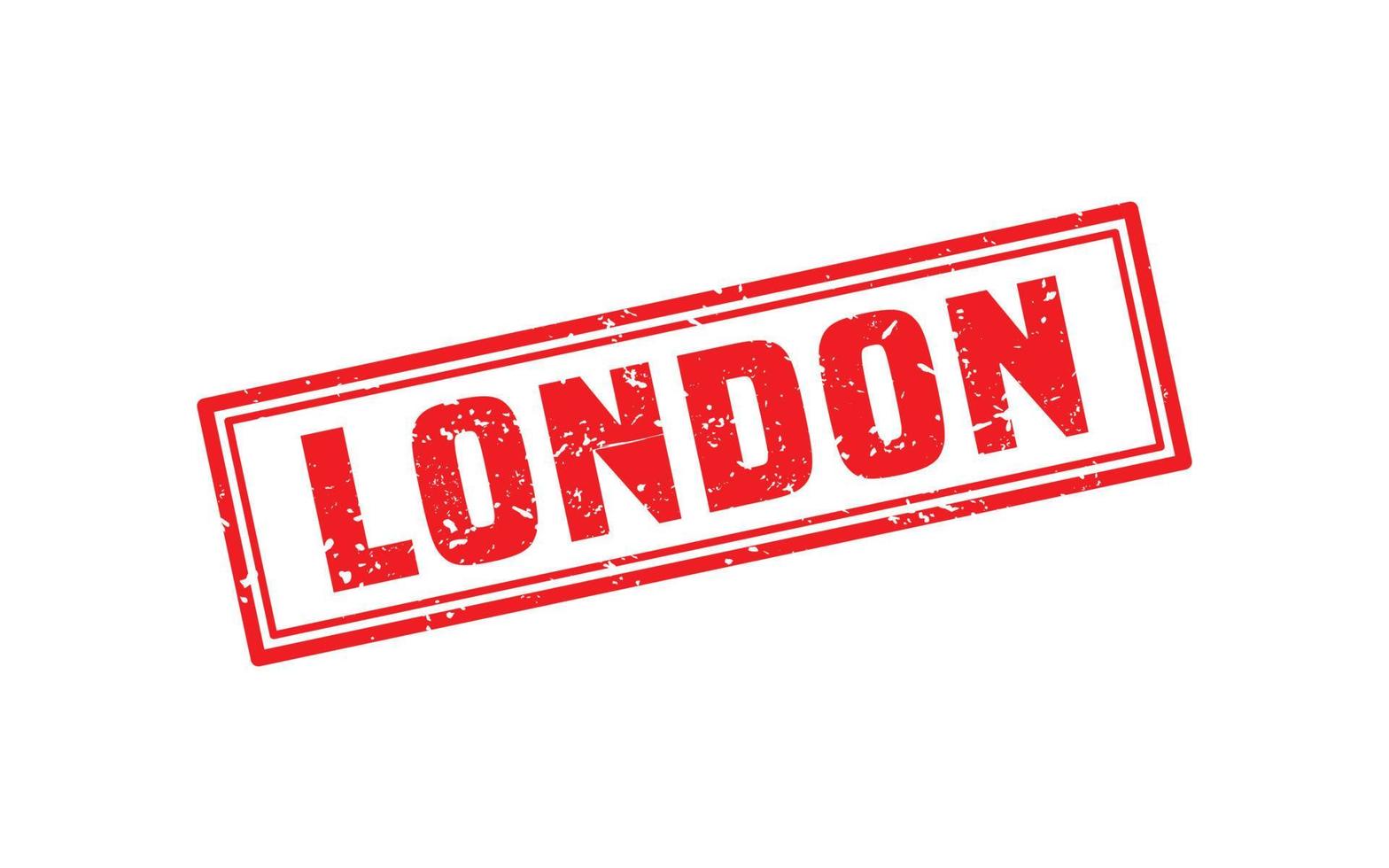textura de sello de goma de Londres con estilo grunge sobre fondo blanco vector