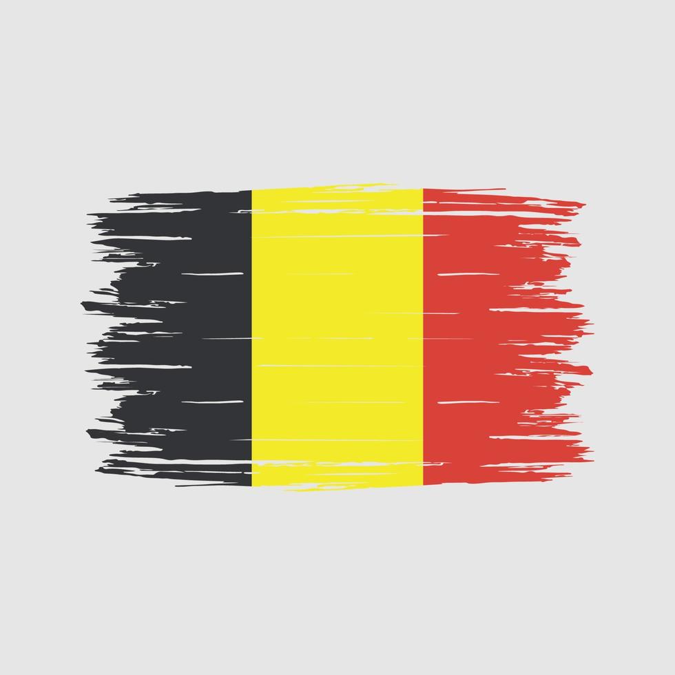 Belgium Flag Brush vector