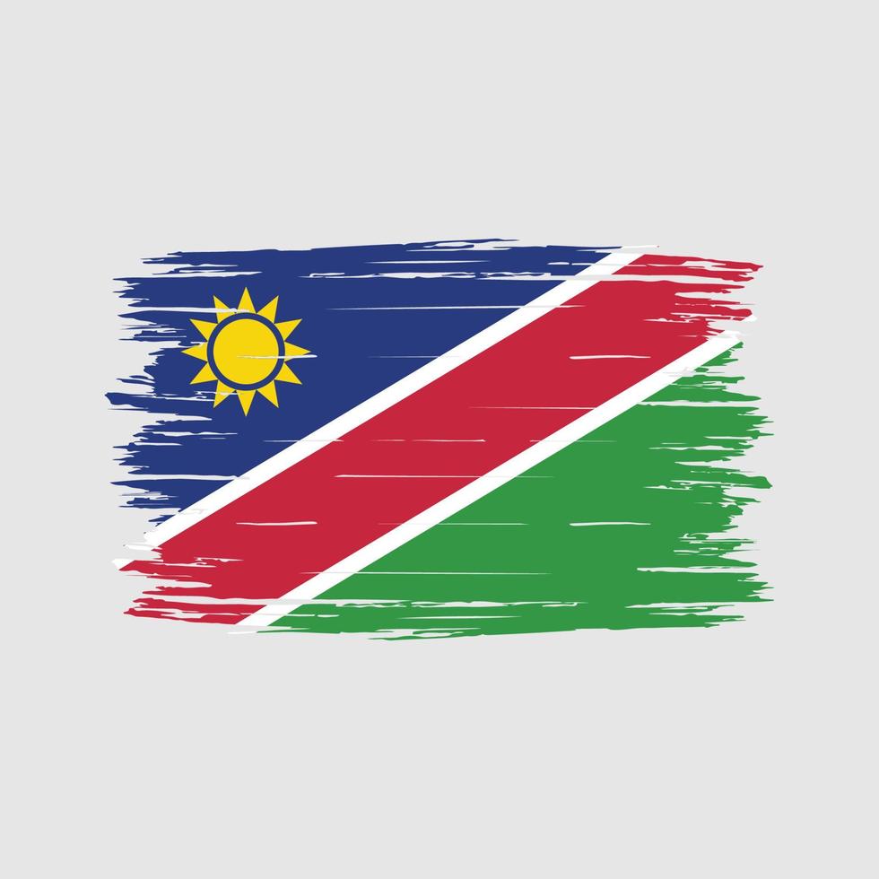 cepillo de bandera de namibia vector