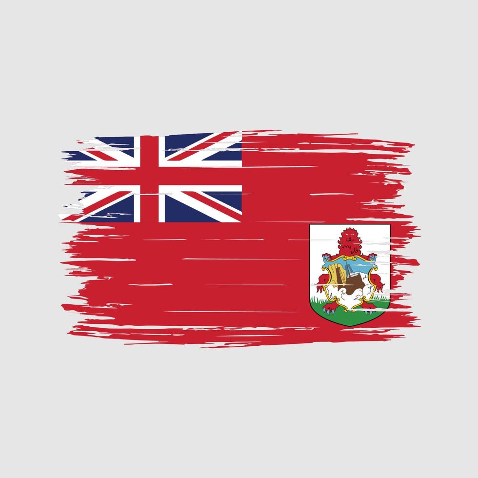 Bermuda Flag Brush vector