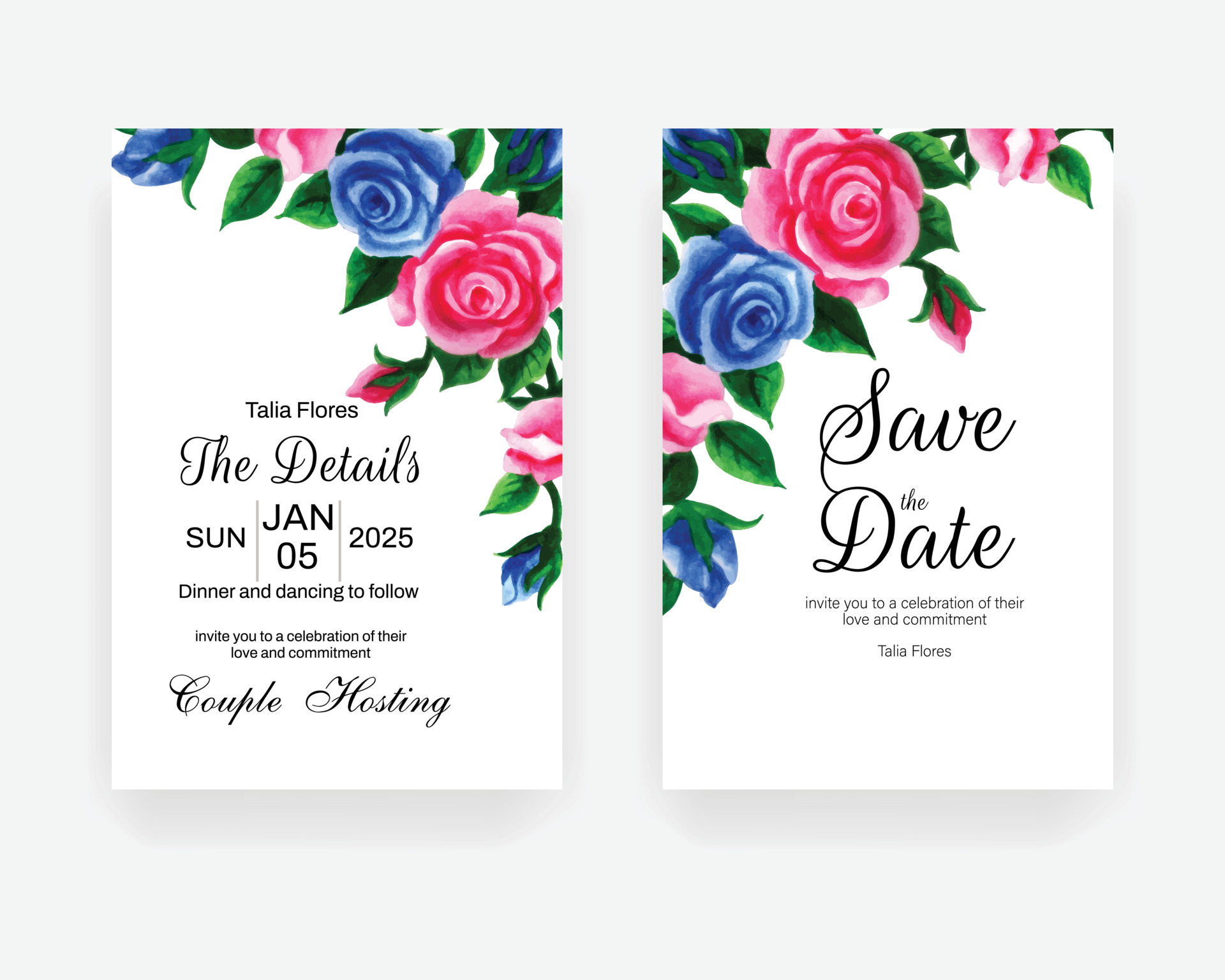 Elegant engagement invitation template 14854220 Vector Art at Vecteezy