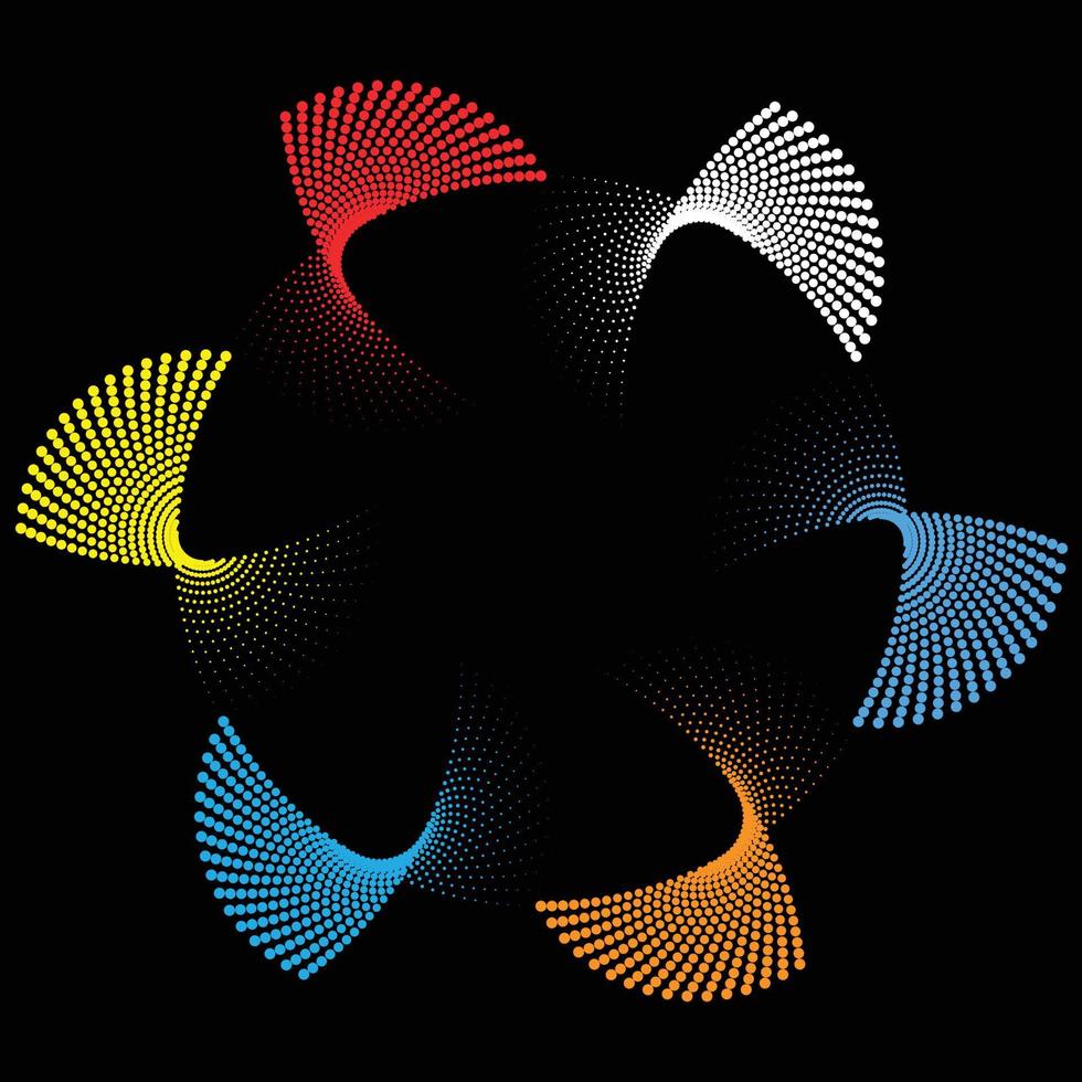 Abstract Dotted Background Design vector
