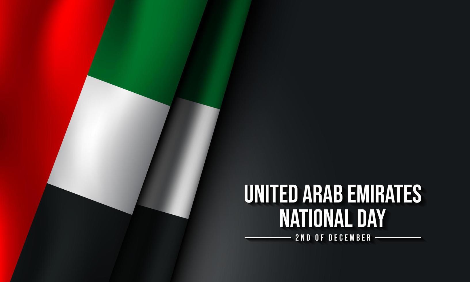 diseño de fondo del día nacional de los emiratos árabes unidos. vector