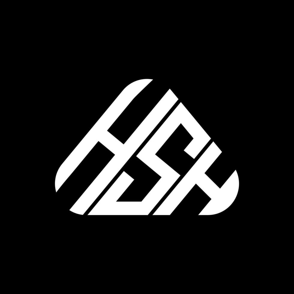 diseño creativo del logotipo de la letra hsh con gráfico vectorial, logotipo simple y moderno de hsh. vector