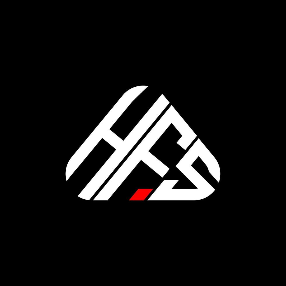 diseño creativo del logotipo de la letra hfs con gráfico vectorial, logotipo simple y moderno de hfs. vector