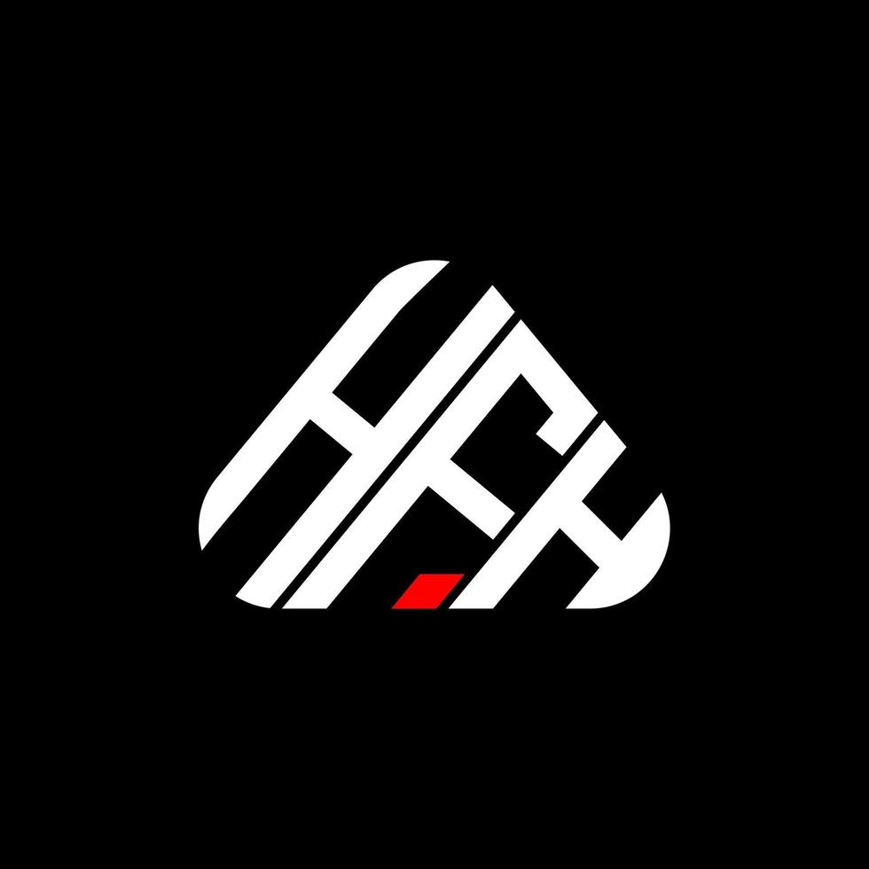 diseño creativo del logotipo de la letra hfh con gráfico vectorial, logotipo simple y moderno de hfh. vector