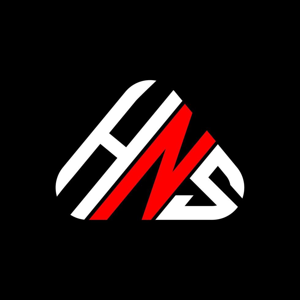 Diseño creativo del logotipo de la letra hns con gráfico vectorial, logotipo simple y moderno de hns. vector
