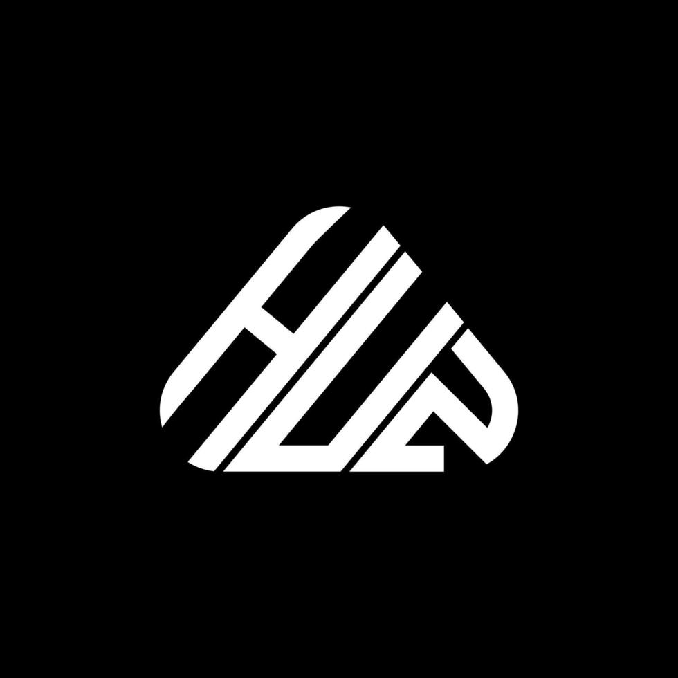 diseño creativo del logotipo de la letra huz con gráfico vectorial, logotipo simple y moderno de huz. vector