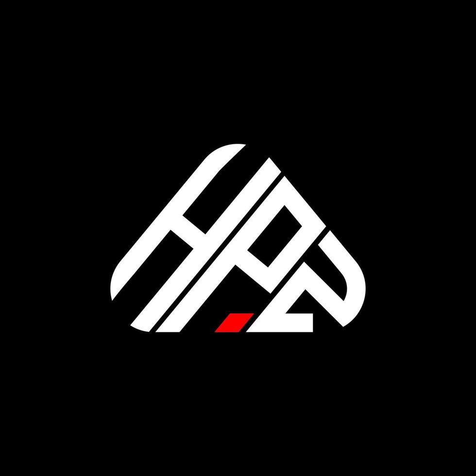 diseño creativo del logotipo de la letra hpz con gráfico vectorial, logotipo simple y moderno de hpz. vector