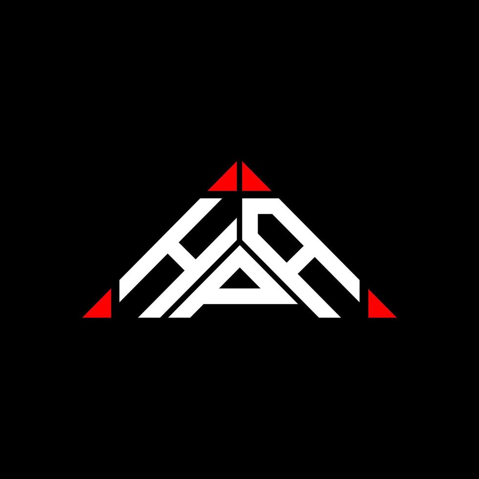 HPA letter logo creative design with vector graphic, HPA simple and modern logo.