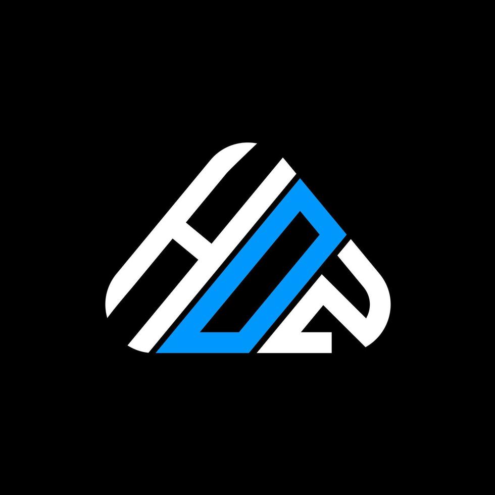 HOZ letter logo creative design with vector graphic, HOZ simple and modern logo.