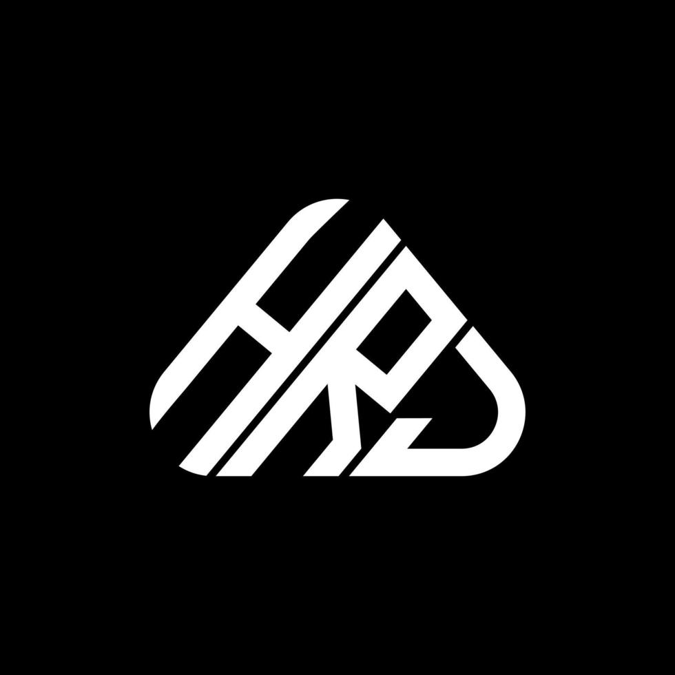 diseño creativo del logotipo de la letra hrj con gráfico vectorial, logotipo simple y moderno de hrj. vector