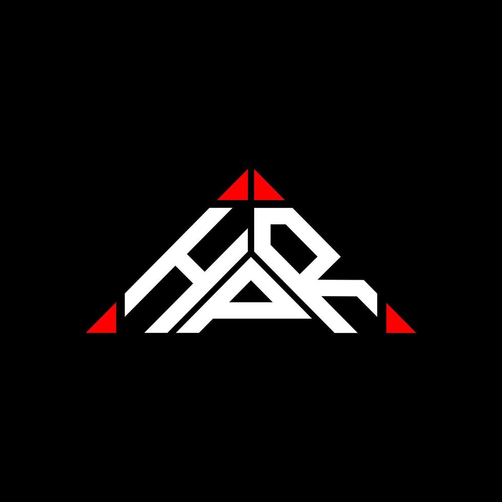 HPR letter logo creative design with vector graphic, HPR simple and modern logo.