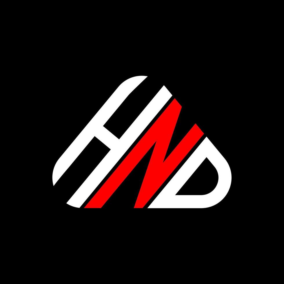 HND letter logo creative design with vector graphic, HND simple and modern logo.
