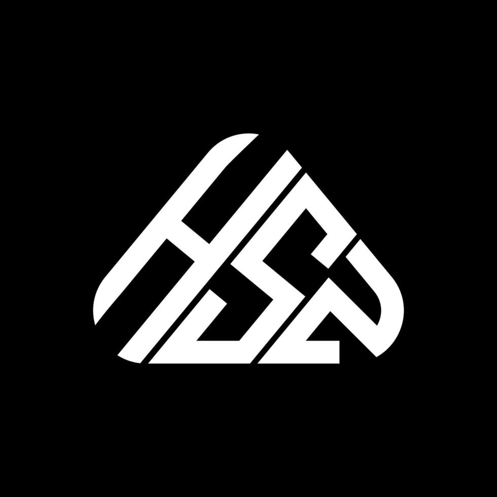 diseño creativo del logotipo de la letra hsz con gráfico vectorial, logotipo simple y moderno de hsz. vector