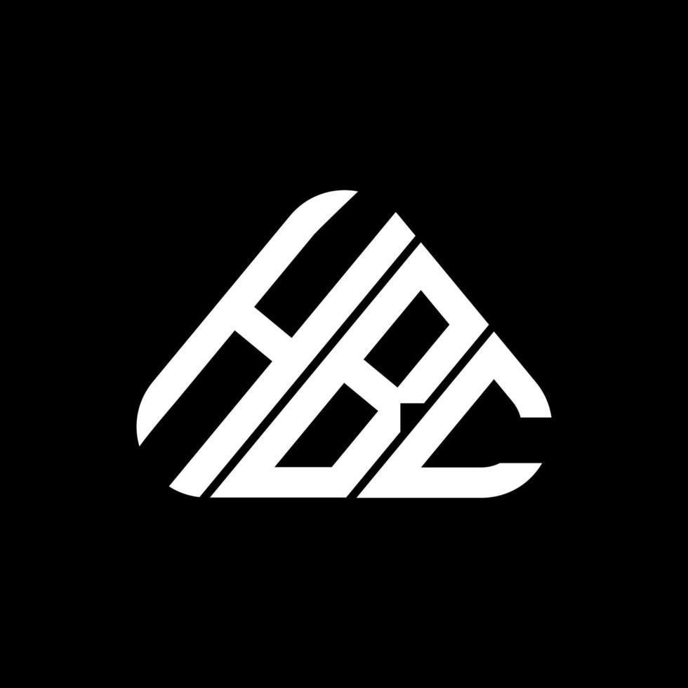 HBC letter logo creative design with vector graphic, HBC simple and modern logo.