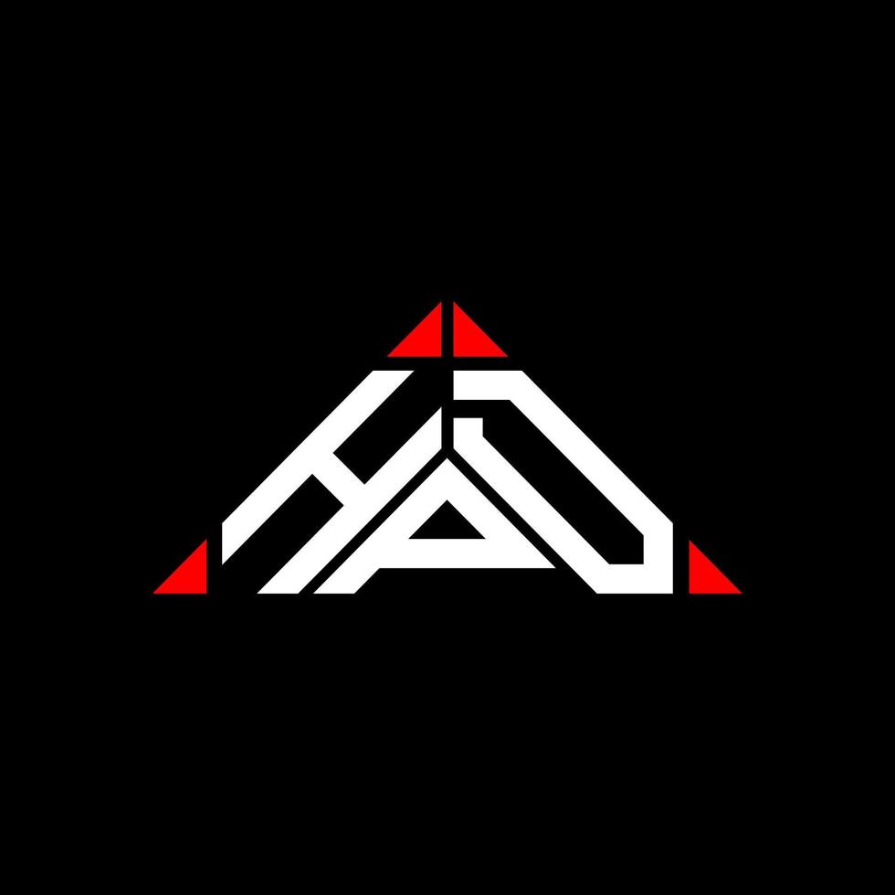 HPD letter logo creative design with vector graphic, HPD simple and modern logo.