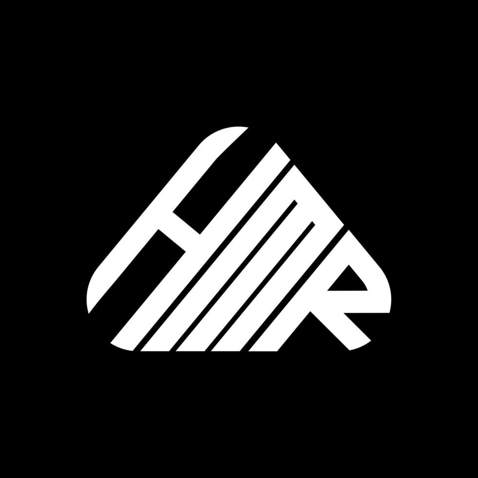 diseño creativo del logotipo de la letra hmr con gráfico vectorial, logotipo simple y moderno de hmr. vector