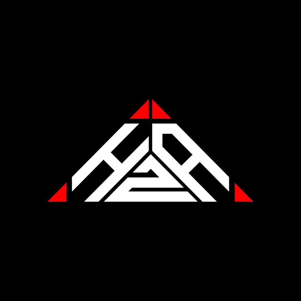 HZA letter logo creative design with vector graphic, HZA simple and modern logo.