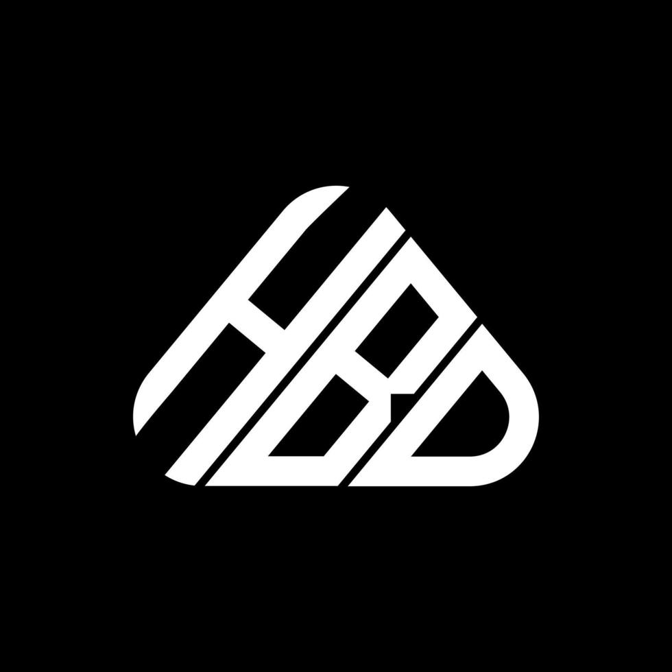 diseño creativo del logotipo de la letra hbd con gráfico vectorial, logotipo simple y moderno de hbd. vector