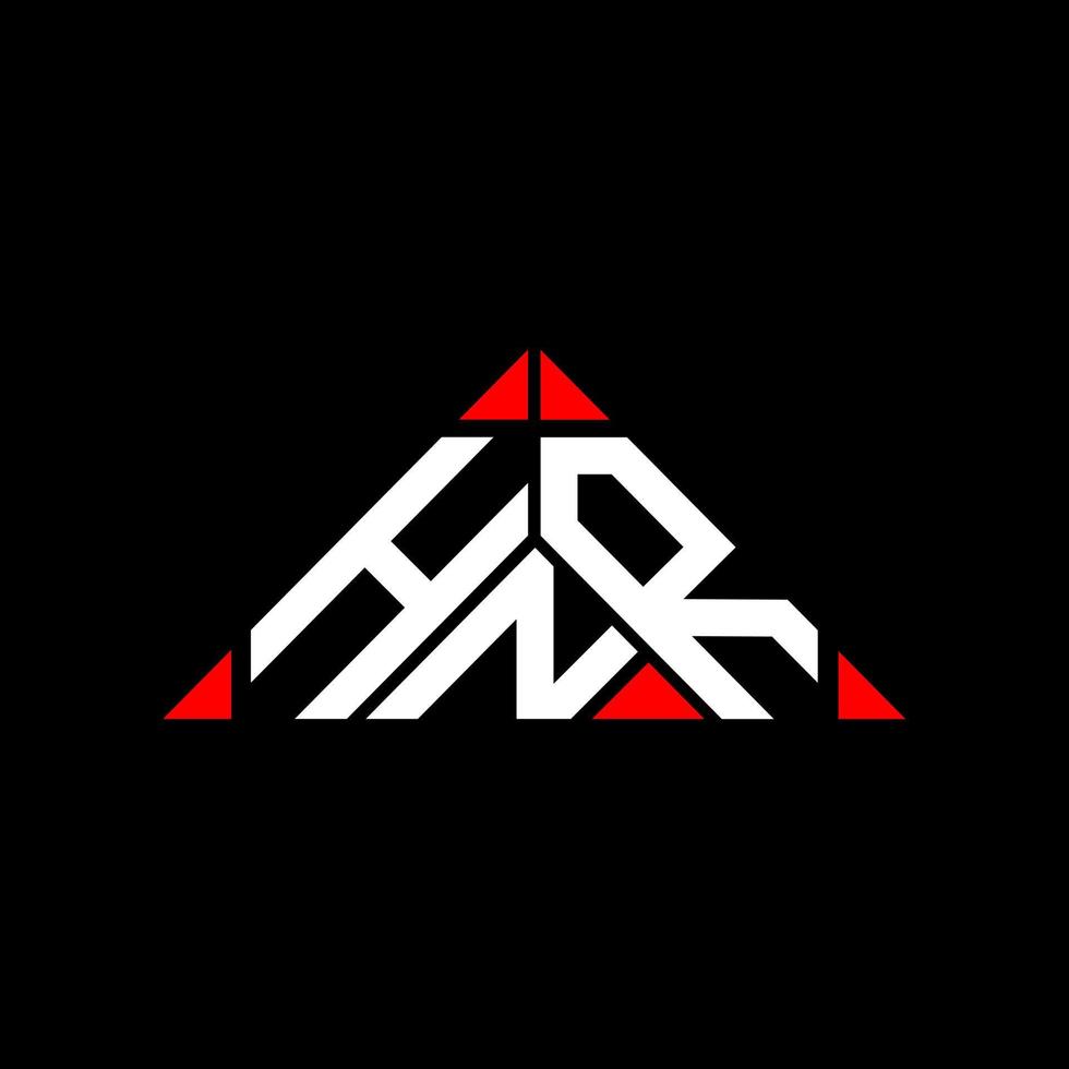 HNR letter logo creative design with vector graphic, HNR simple and modern logo.