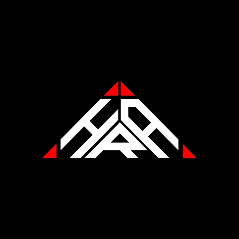 HRA letter logo creative design with vector graphic, HRA simple and modern logo.