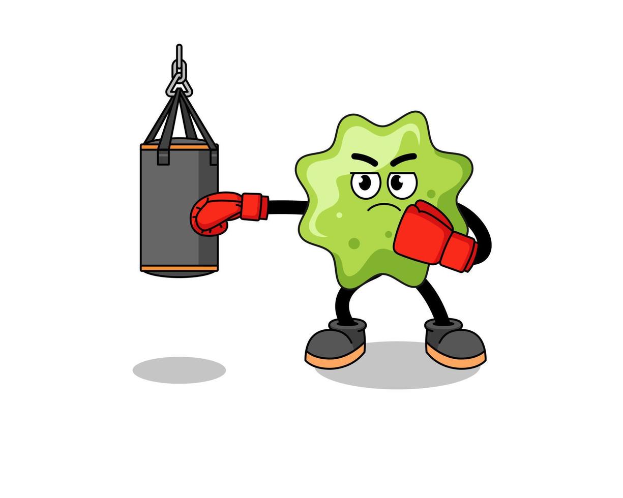 Illustration of splat boxer vector