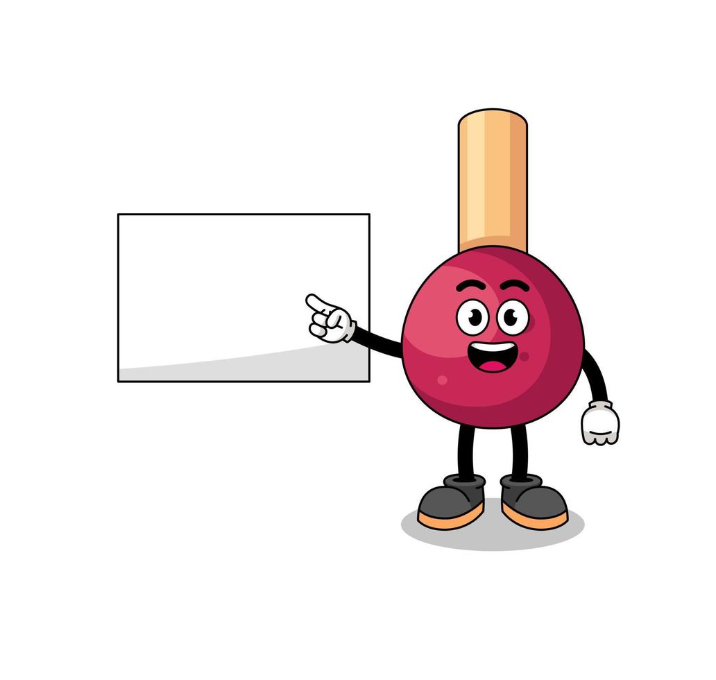matches illustration doing a presentation vector