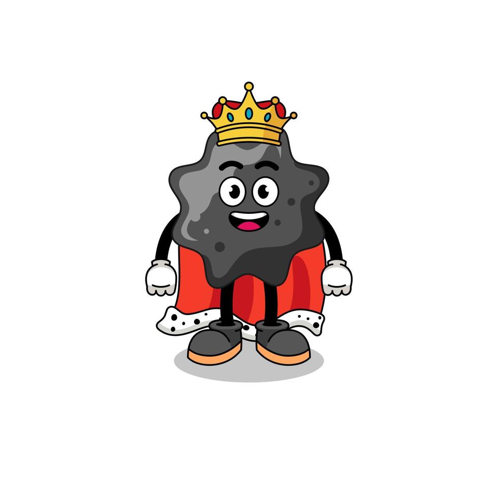 Mascot Illustration of ink king vector