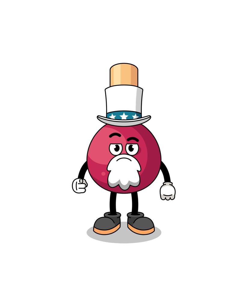 Illustration of matches cartoon with i want you gesture vector