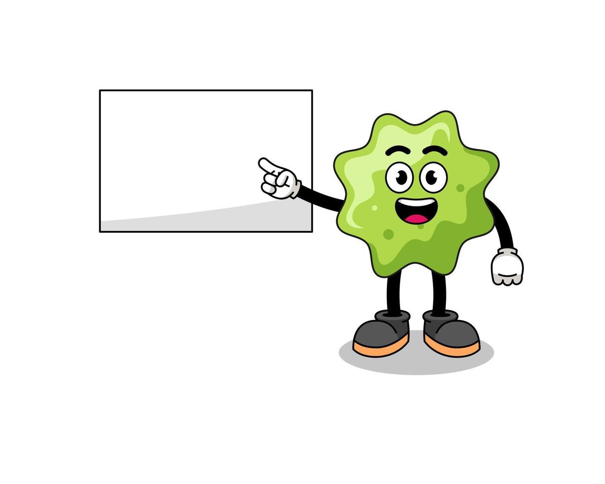 splat illustration doing a presentation vector