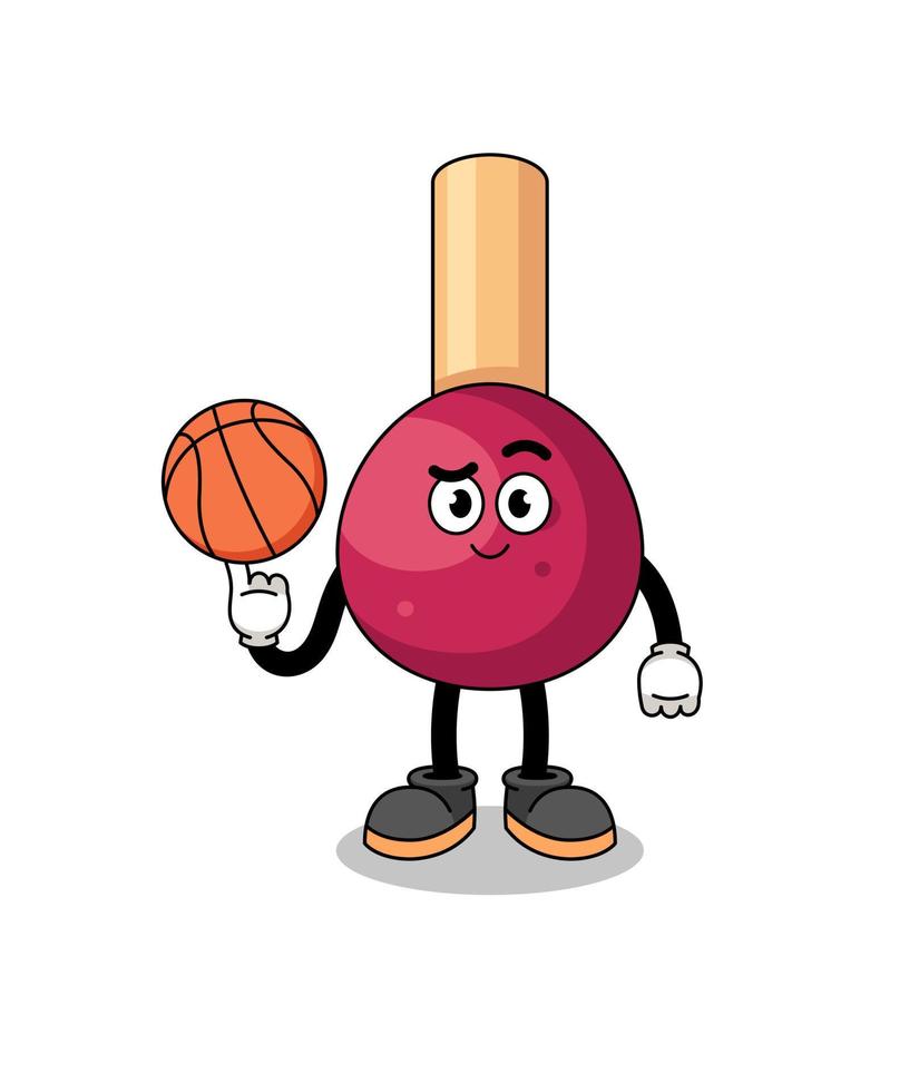 matches illustration as a basketball player vector