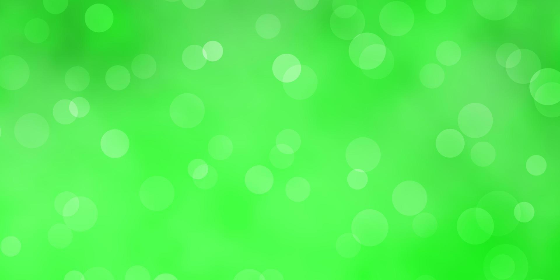 Light Green vector layout with circles.