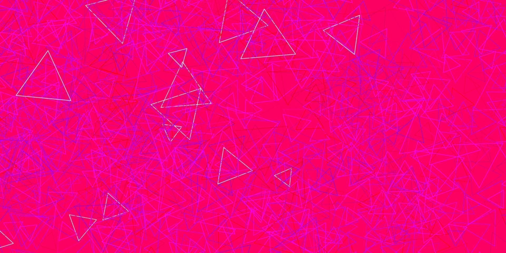 Dark Blue, Red vector background with triangles.