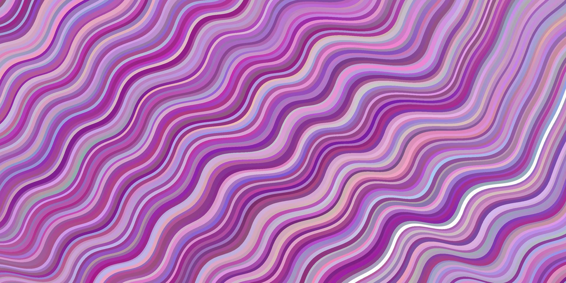 Light Purple, Pink vector template with curved lines.