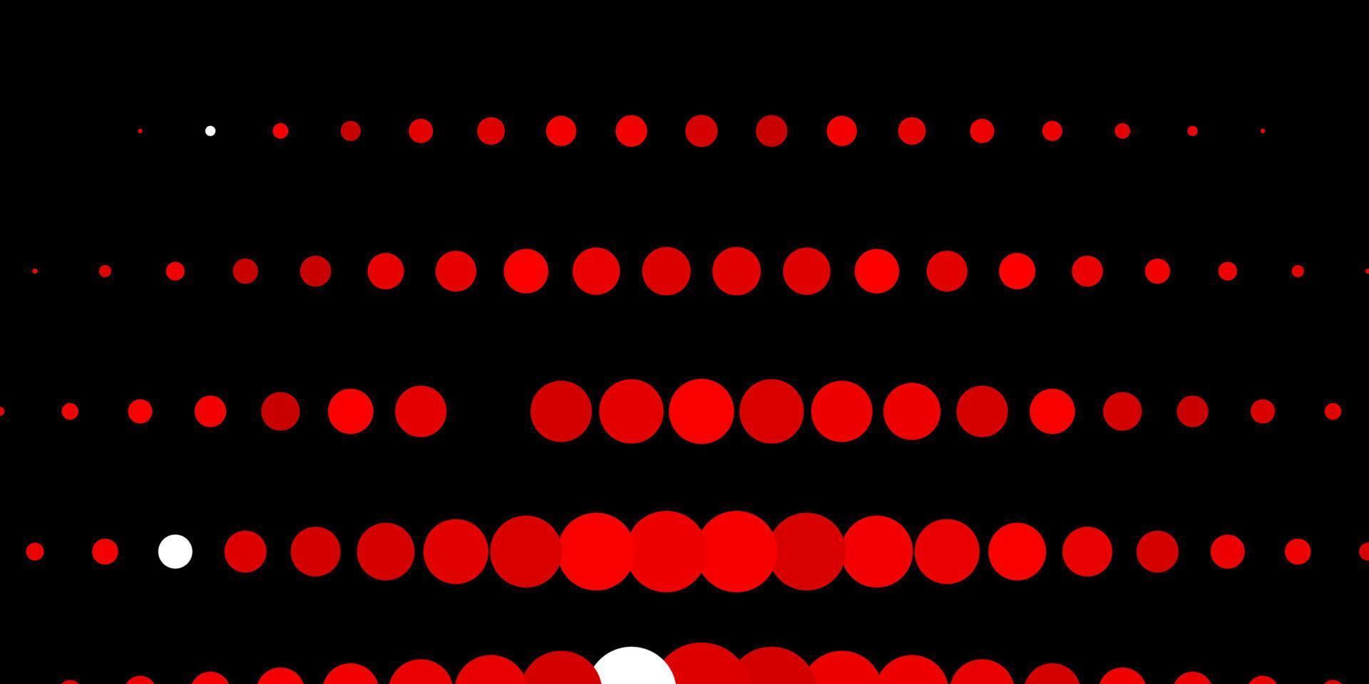 Fondo de vector rojo claro con círculos.