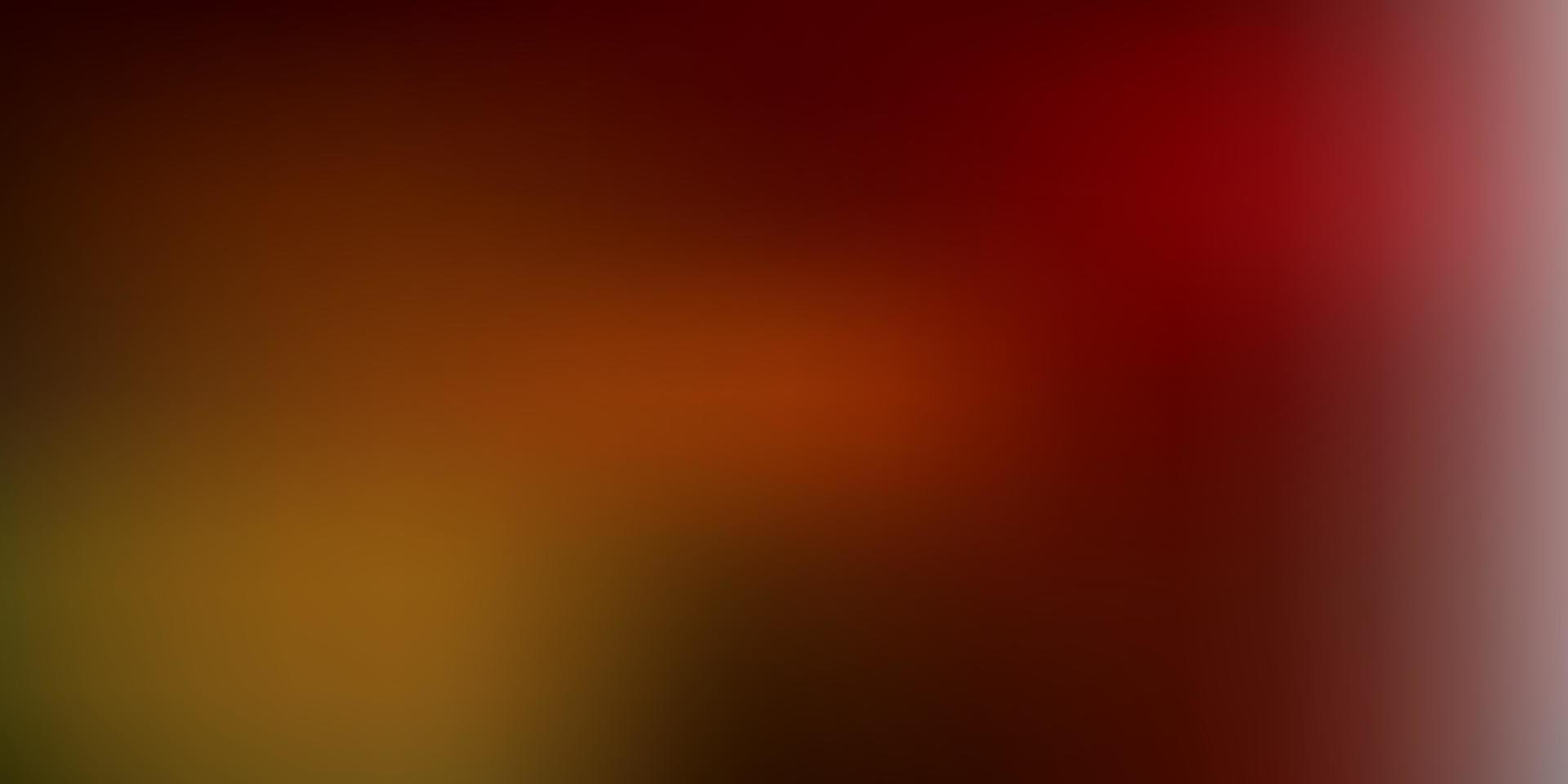 Dark green, yellow vector abstract blur pattern.