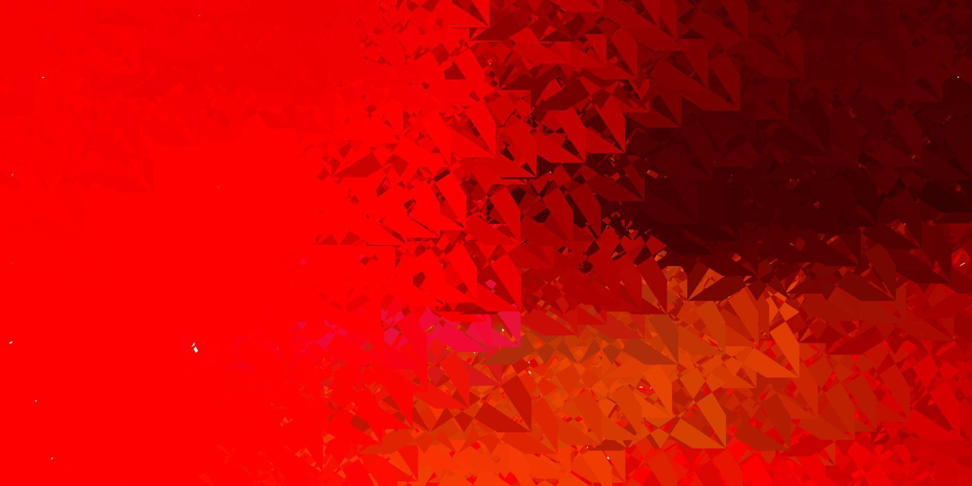 Dark Red, Yellow vector pattern with polygonal shapes.