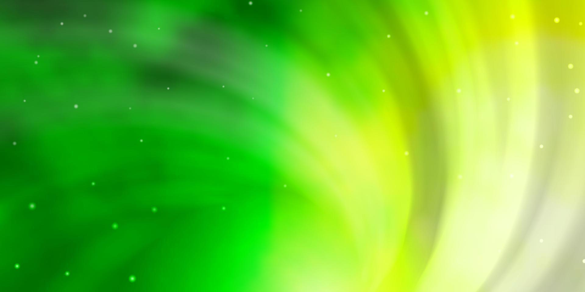 Light Green vector layout with bright stars.