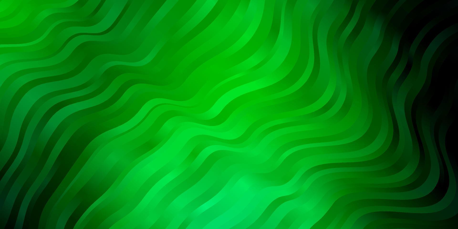 Light Green vector backdrop with bent lines.