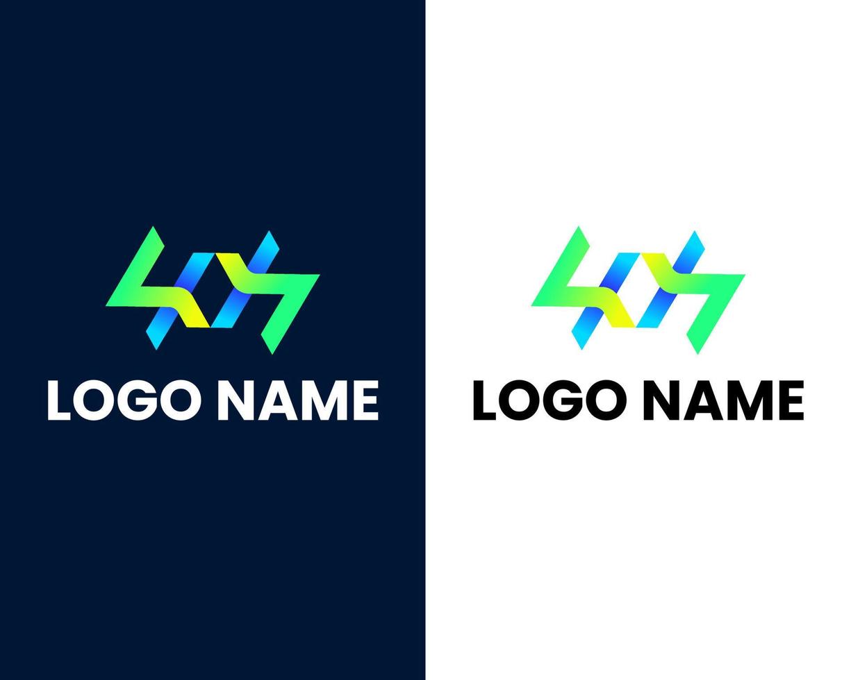 letter s with w modern business logo design template vector