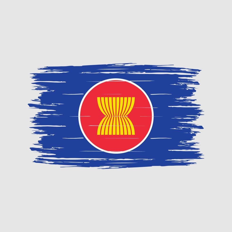 Asean Flag Brush vector