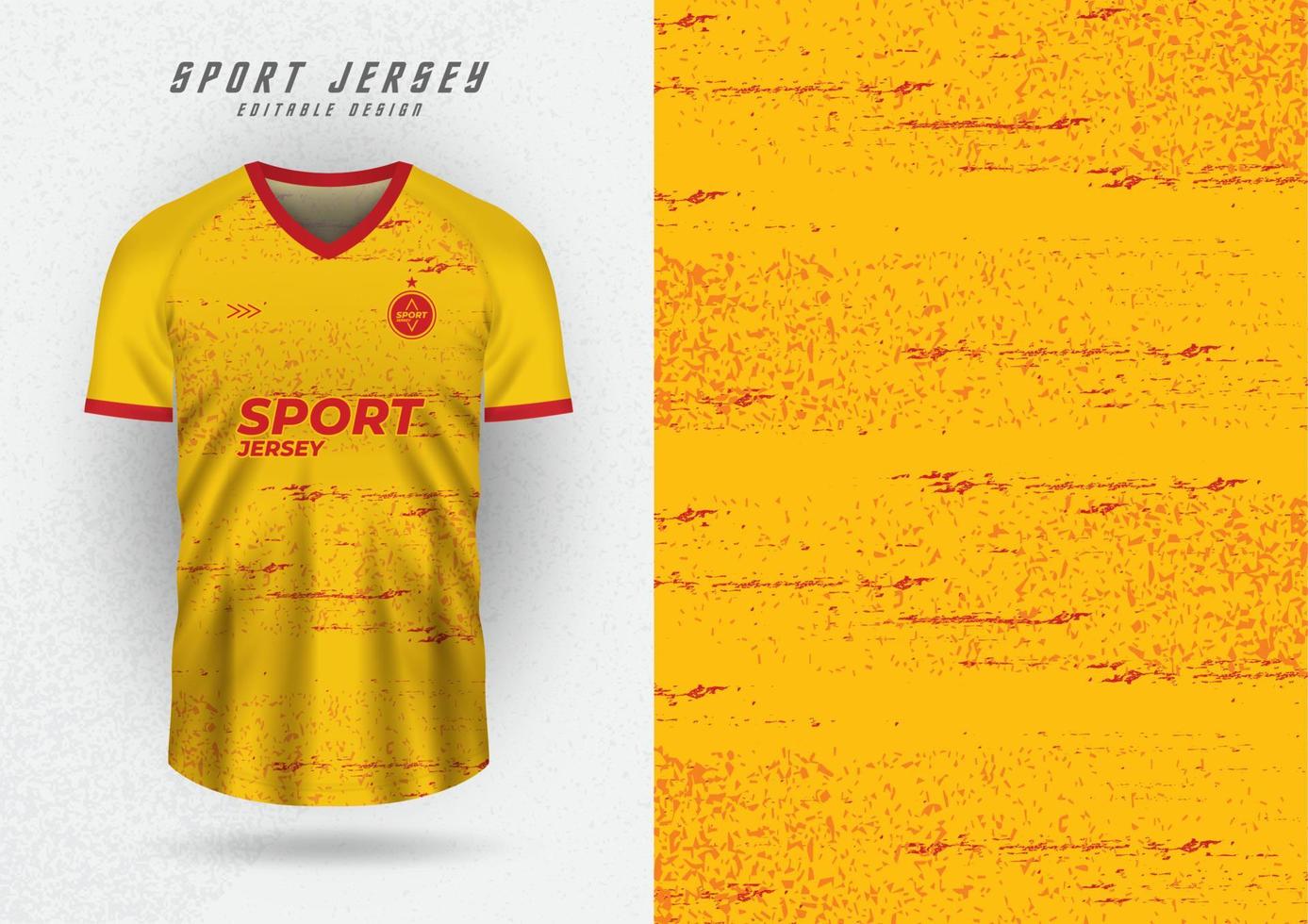 Background mockup for a sports shirt, race shirt, running shirt, grunge pattern, yellow tones. vector