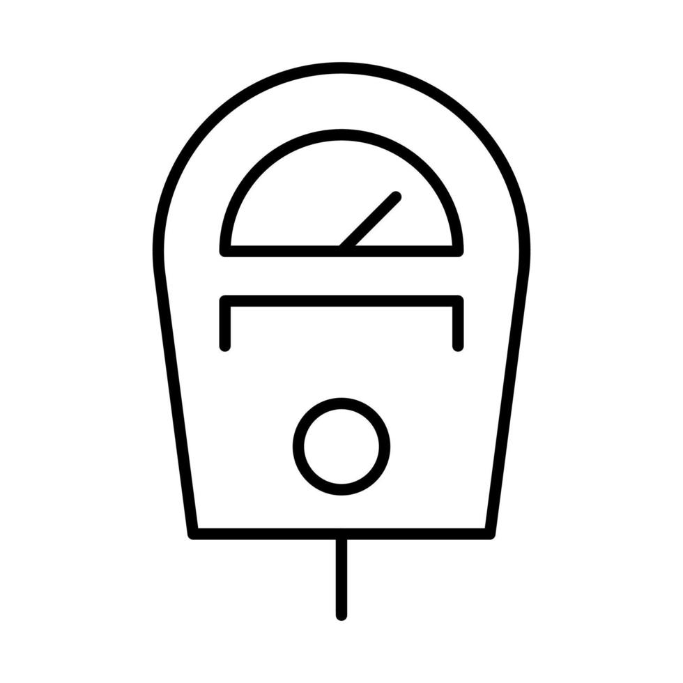 parking meter icon vector for graphic design, logo, website, social media, mobile app, UI illustration