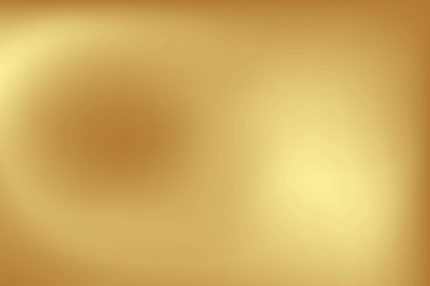 Gold abstract blurred gradient background. Vector illustration.